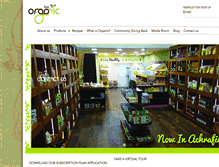 Tablet Screenshot of liveorganicstore.com